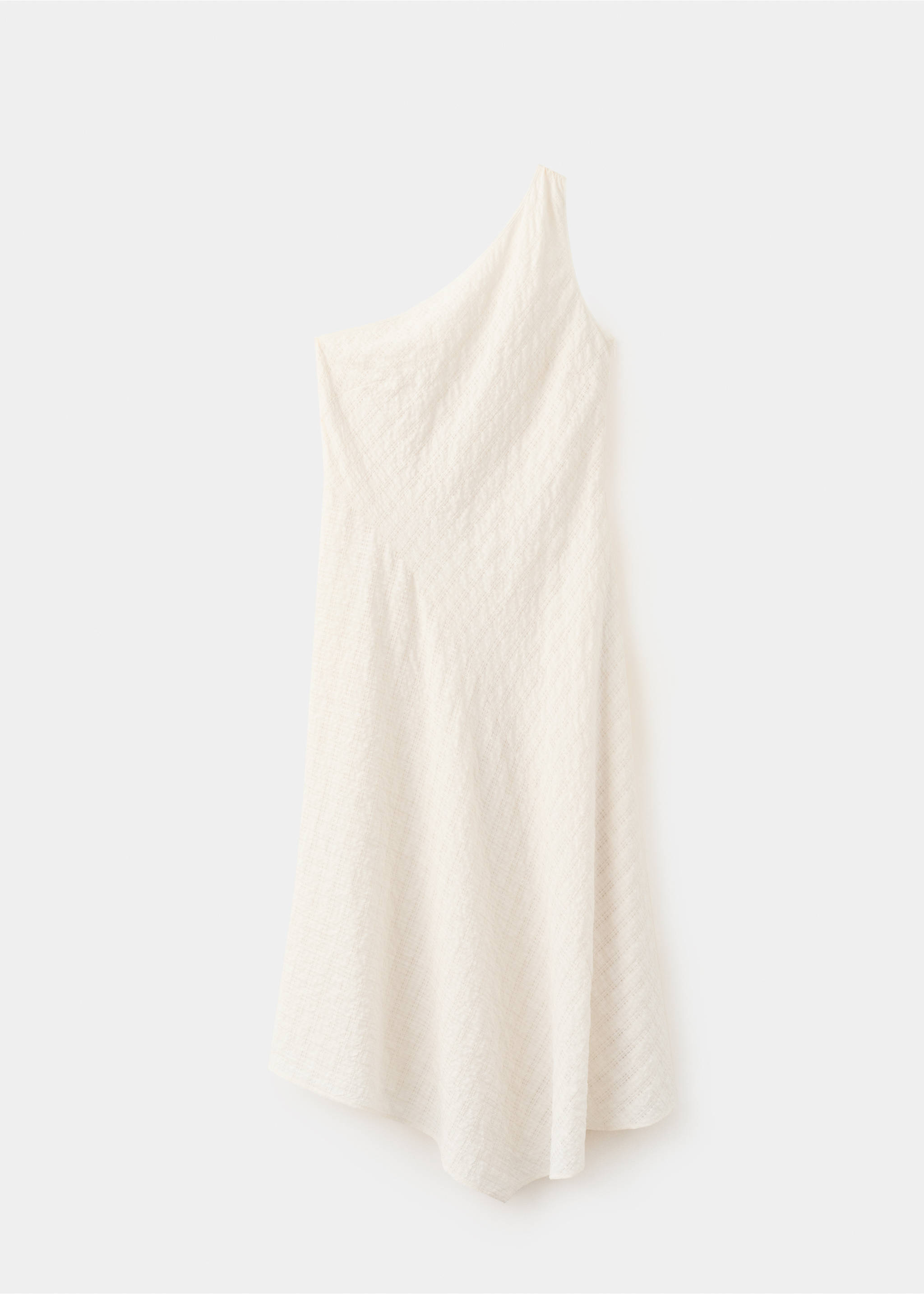Robe asymétrique évasée - Article sans modèle, Écru. Ref: 37062891-00.