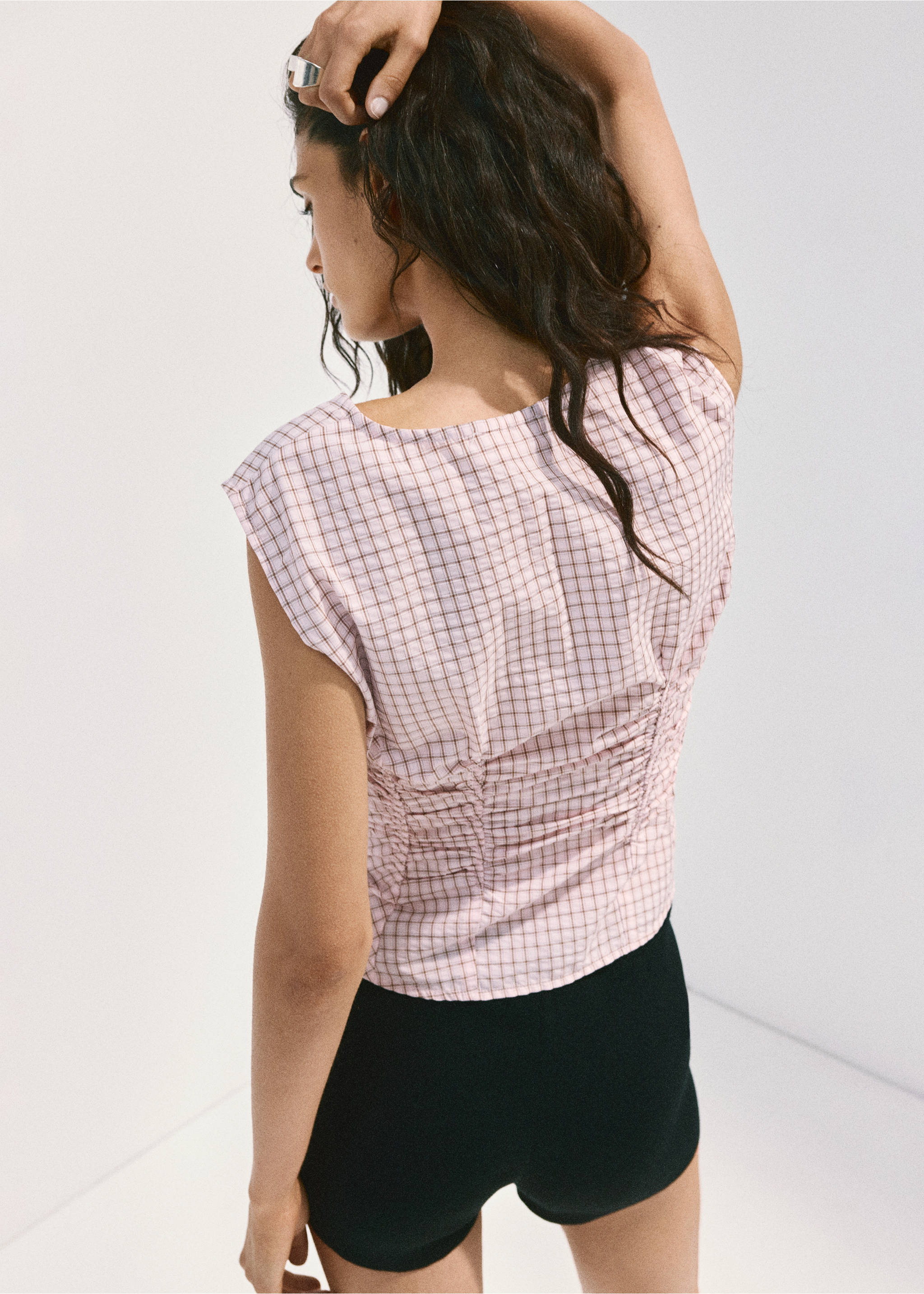 Blouse franchy - Verso de l’article, Rose pastel. Ref: 37062893-00.