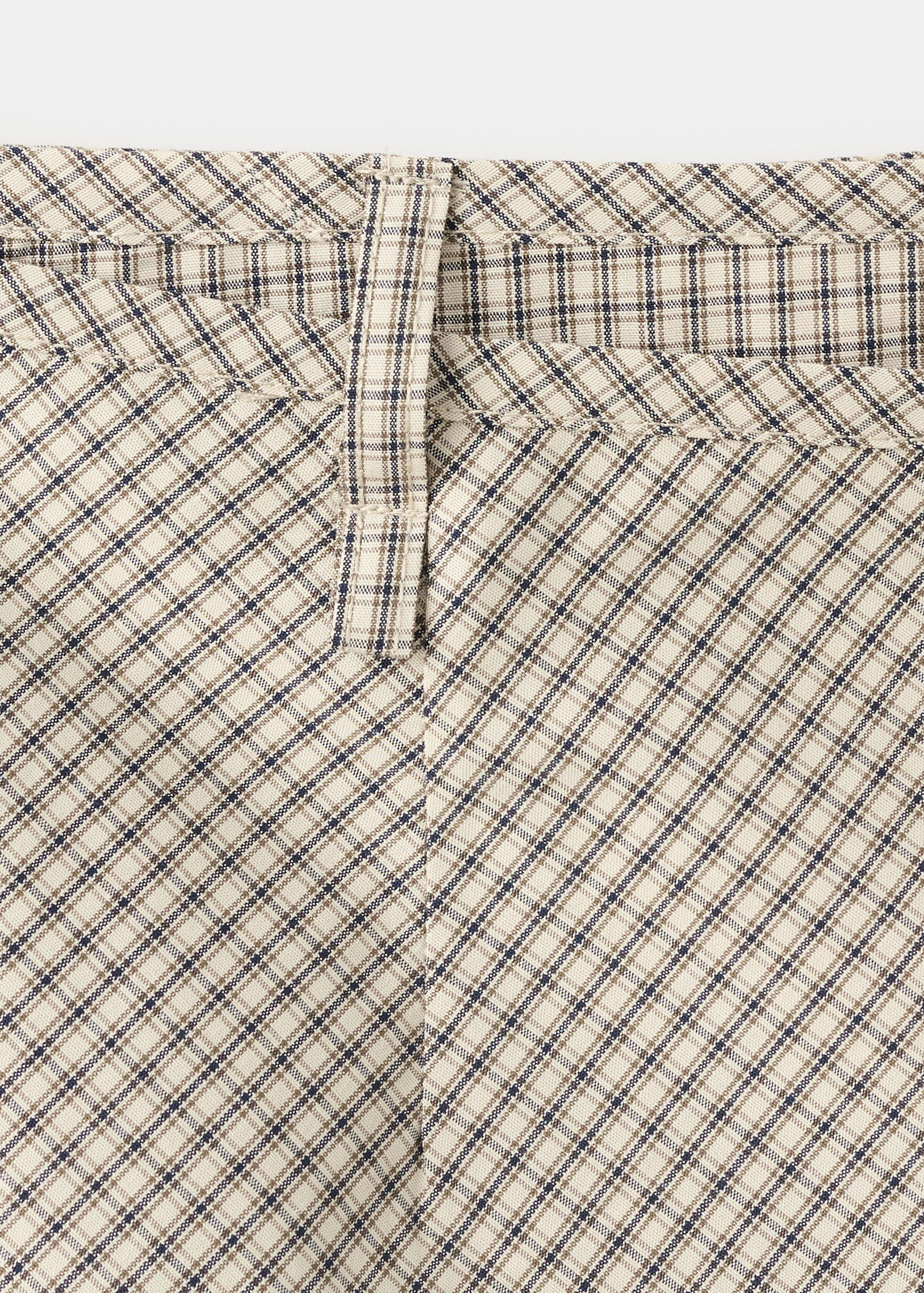 Checked tie-waist skort - Details of the article 0
