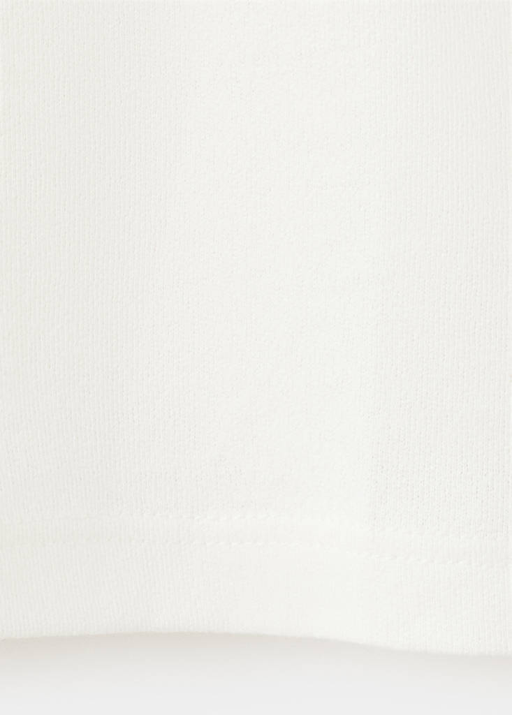 Relaxed fit cotton-linen blend T-shirt — Off White