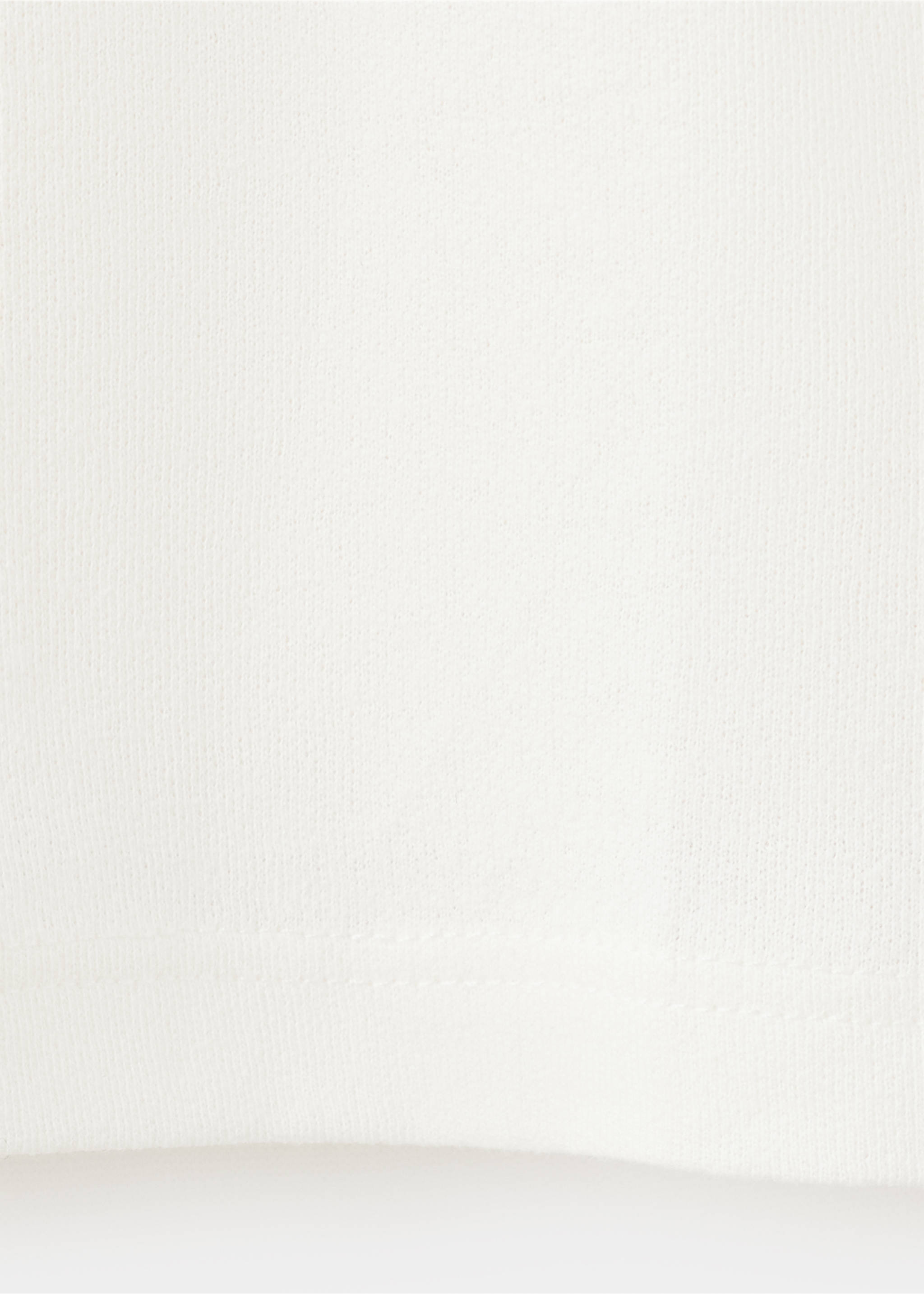 Relaxed fit cotton-linen blend T-shirt - Details of the article 0, Off White. Ref: 37062898-00.