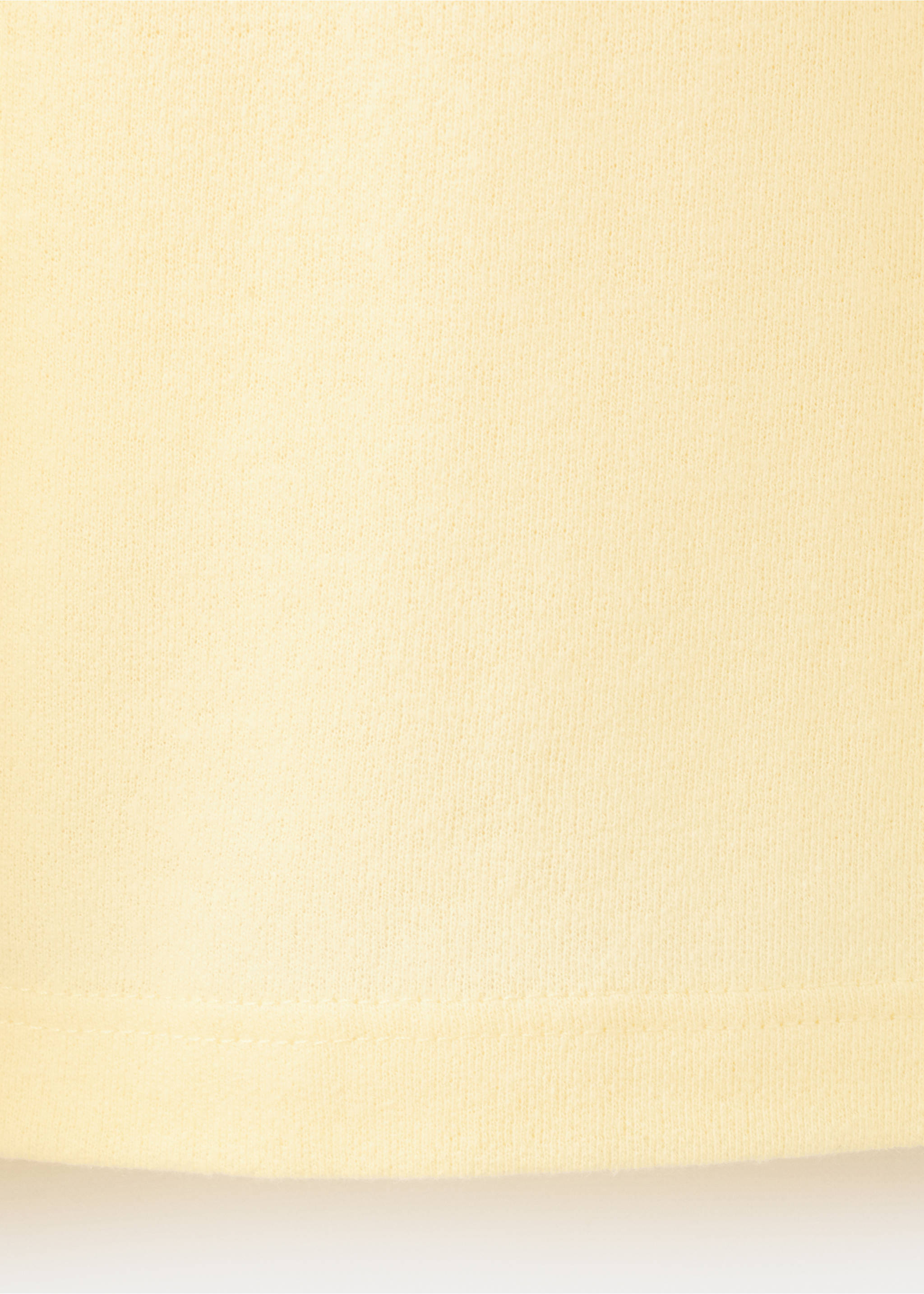 Relaxed fit cotton-linen blend T-shirt - Details of the article 0, Pastel Yellow. Ref: 37062898-00.