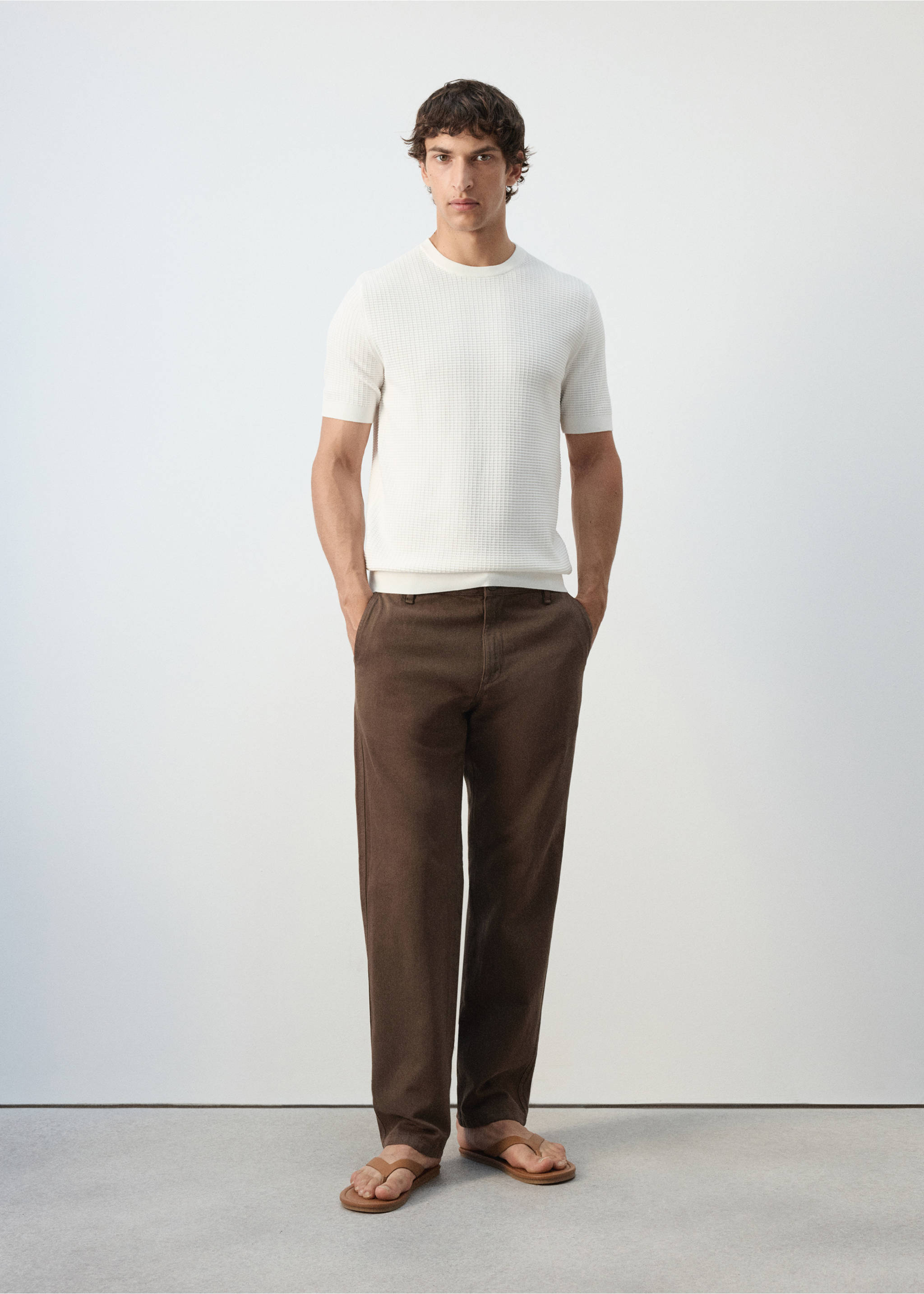 100% cotton knitted t-shirt - General plane, Off White. Ref: 37062899-00.