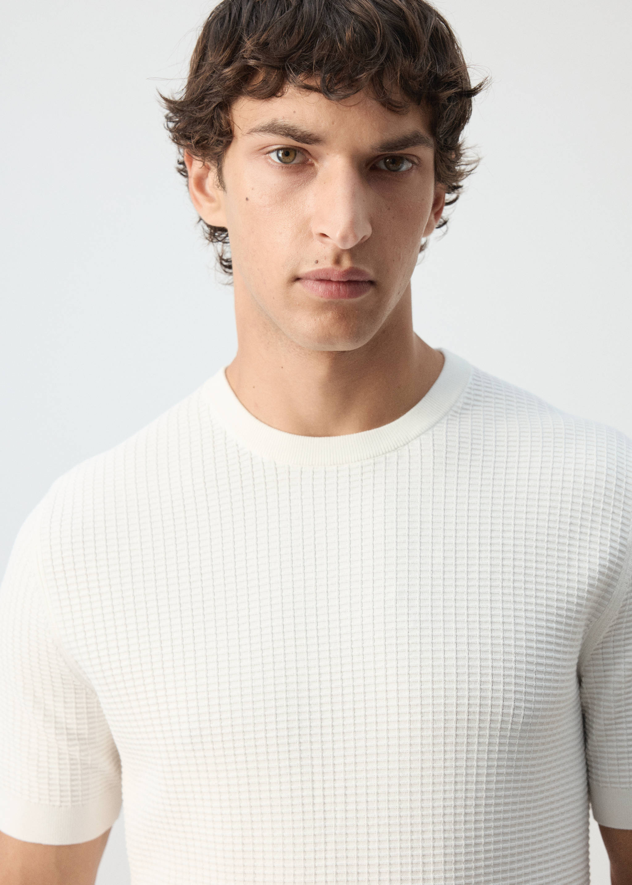 100% cotton knitted t-shirt - Details of the article 3