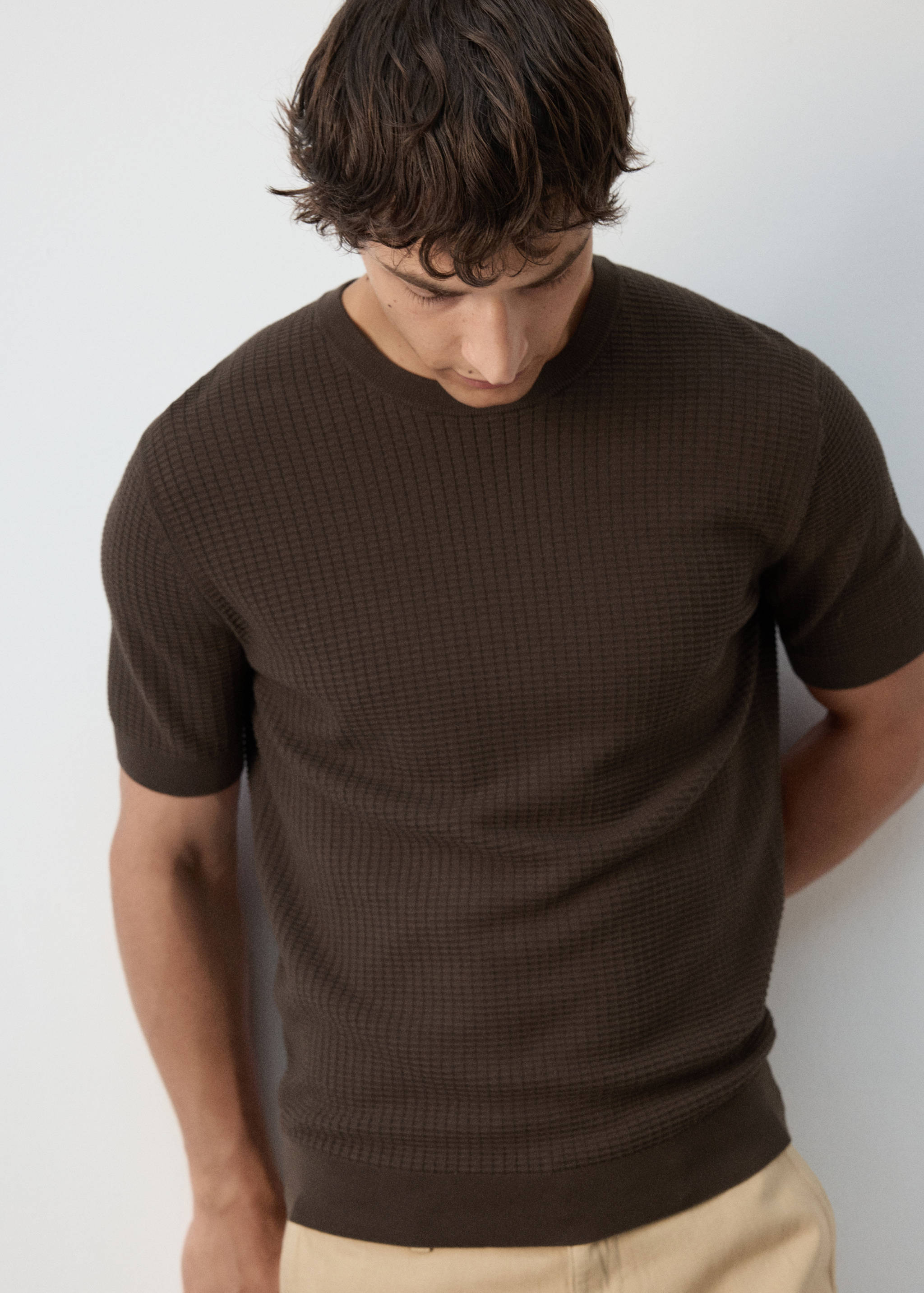 100% cotton knitted t-shirt - Details of the article 4