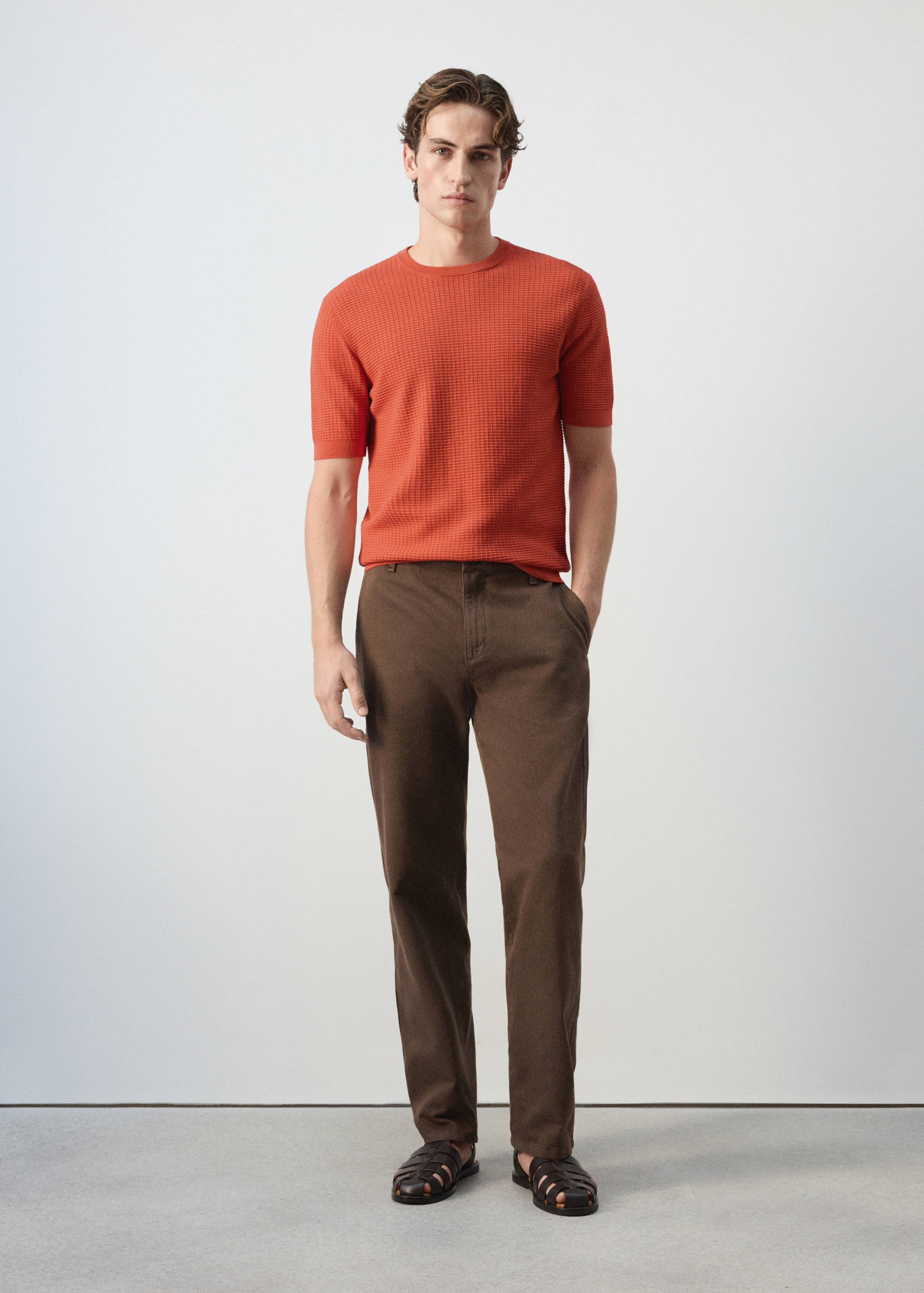 100% cotton knitted t-shirt - General plane