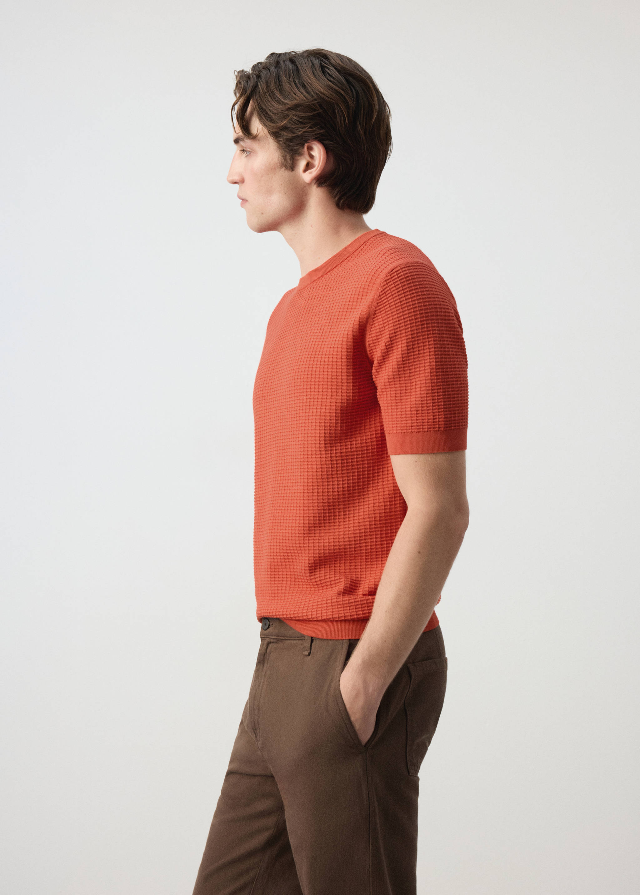 100% cotton knitted t-shirt - Details of the article 2
