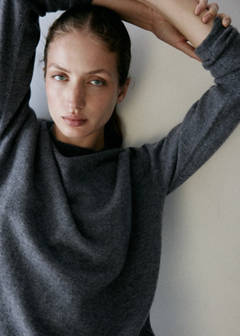 100% cashmere sweater — Grey 4