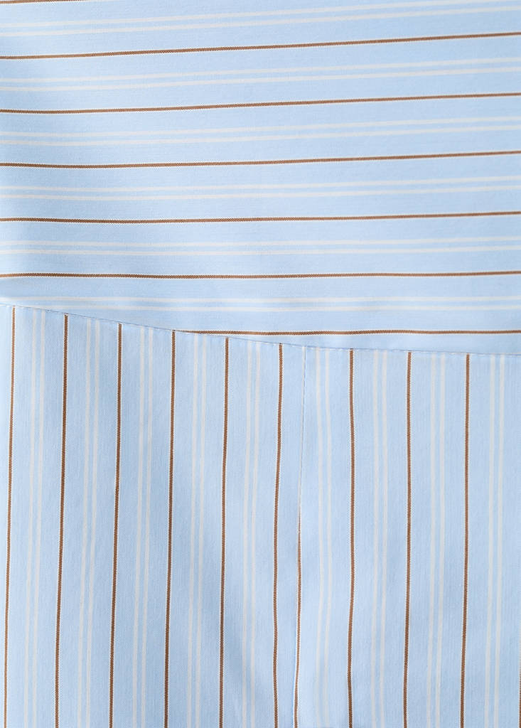 Printed godets skirt — Sky Blue