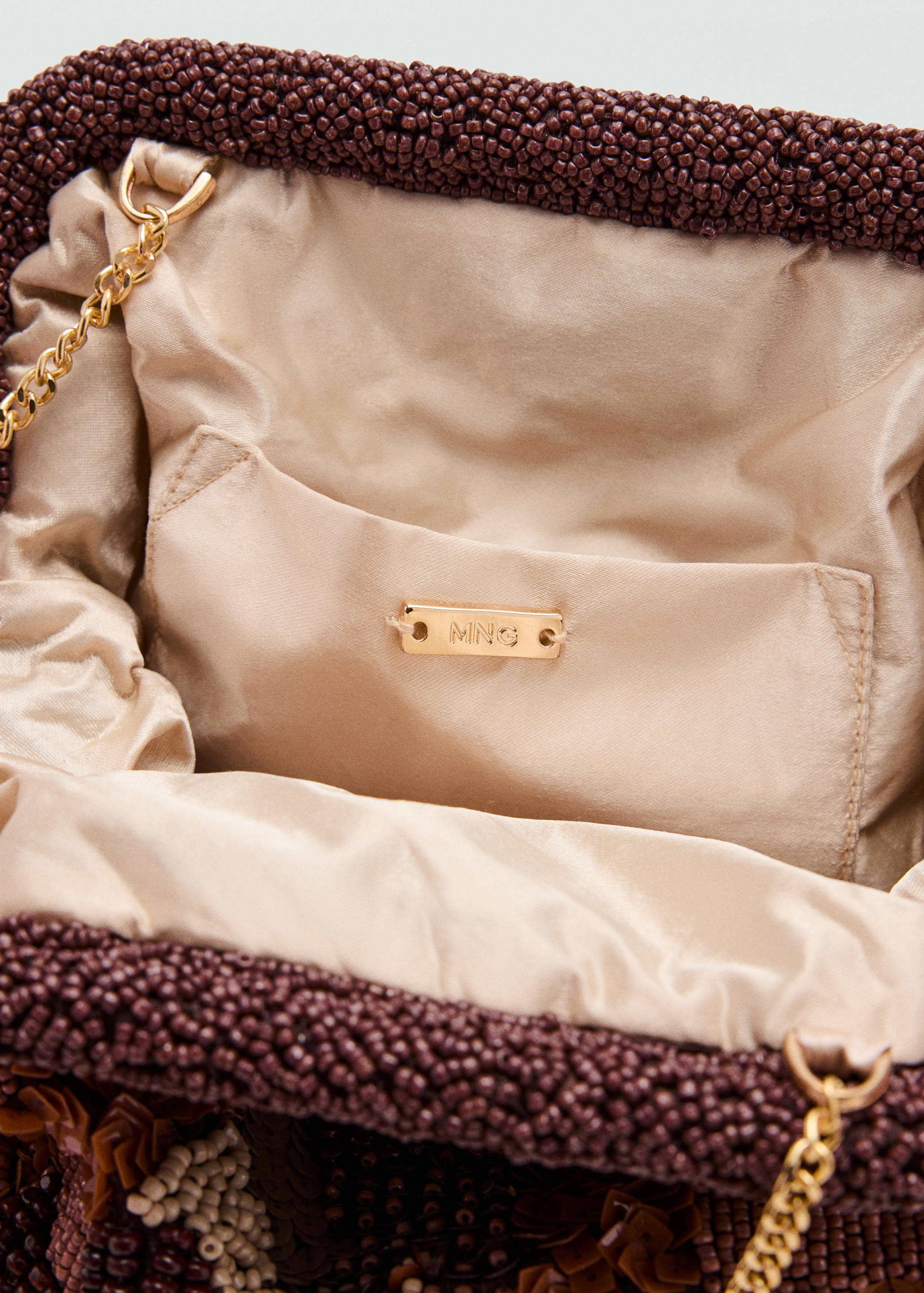 Multicoloured beaded clutch bag - Details of the article 3