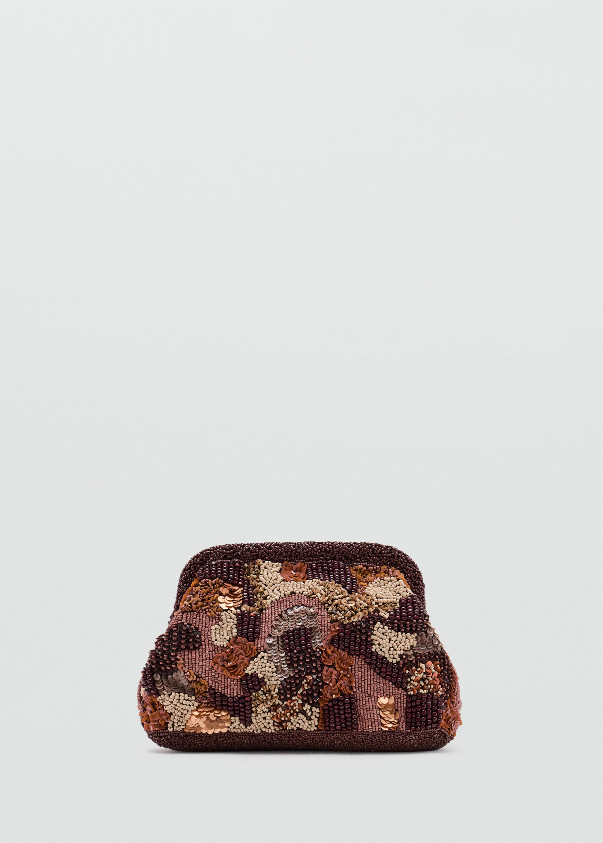 Multicoloured beaded clutch bag - Article without model