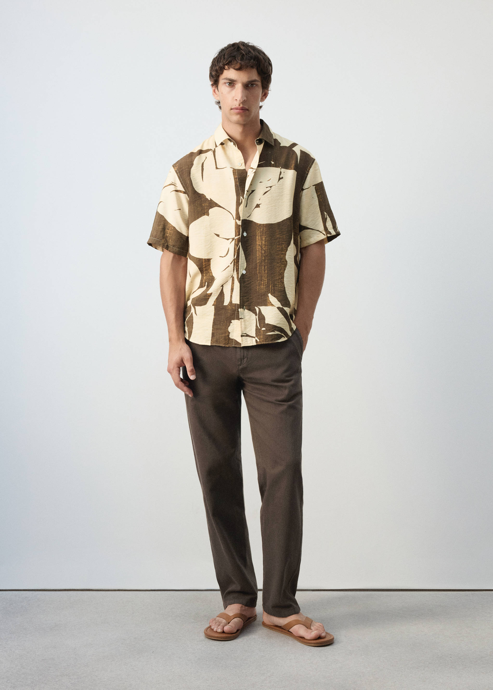 Camisa estampada regular fit - Plano general