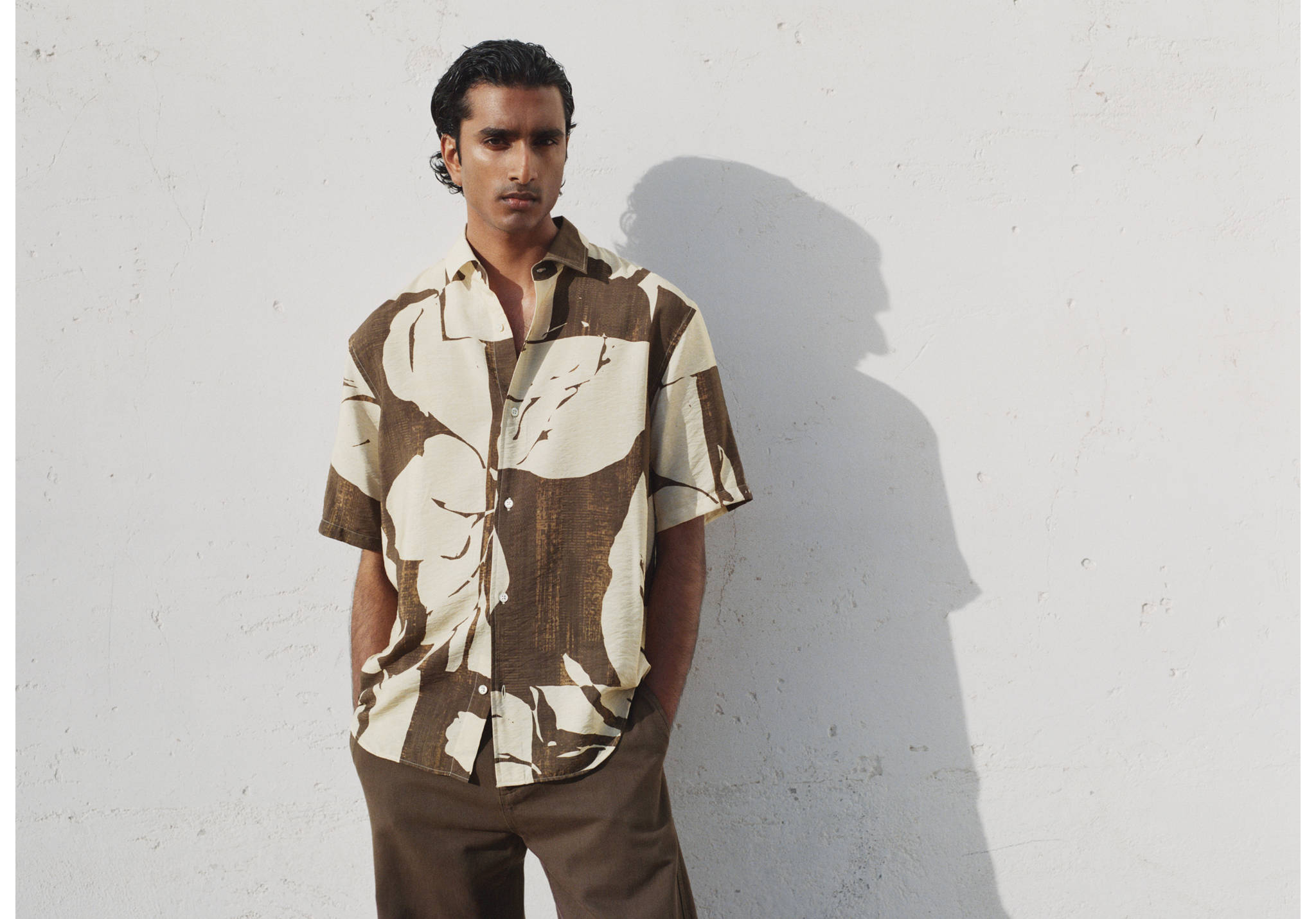 Regular-fit printed shirt - Panoramic plane
