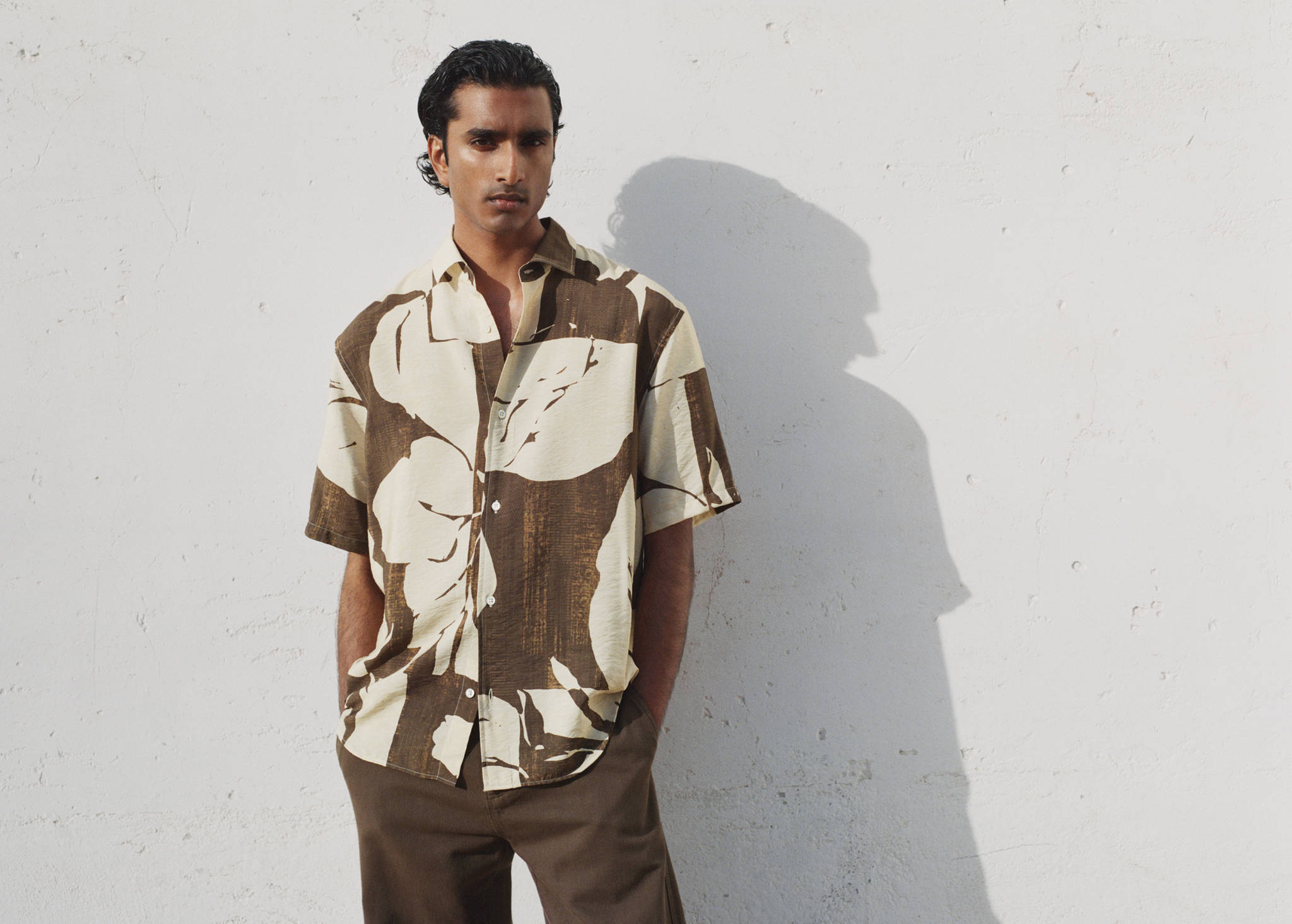 Chemise relaxed-fit imprimé - Plan panoramique