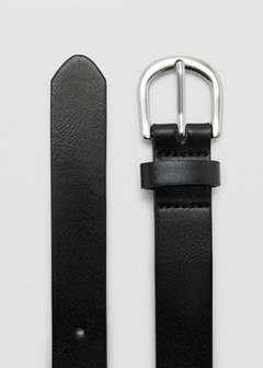 Faux-leather belt — Black 3