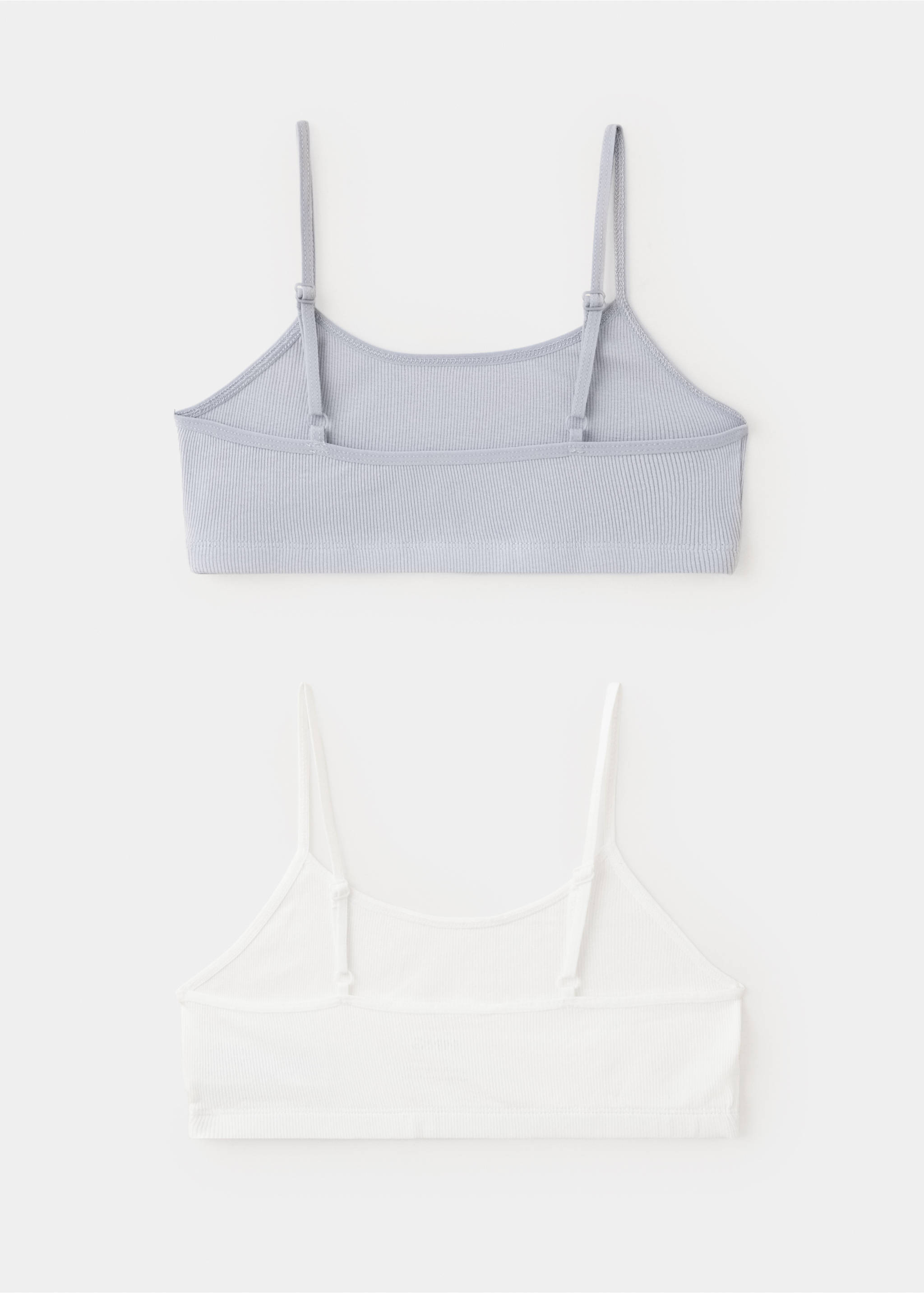 Soutien-gorge bandeau coton - Verso de l’article, Blanc cassé. Ref: 37062911-00.