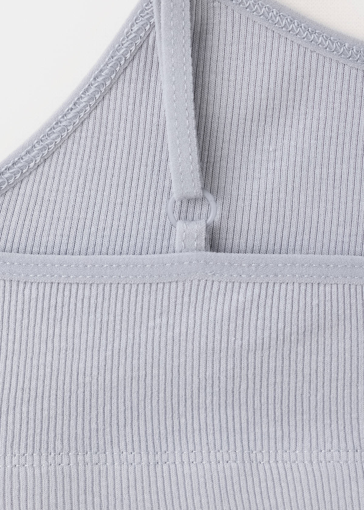 Cotton bandeau bra — Off White