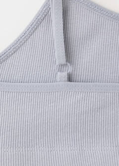 Cotton bandeau bra — Off White 2