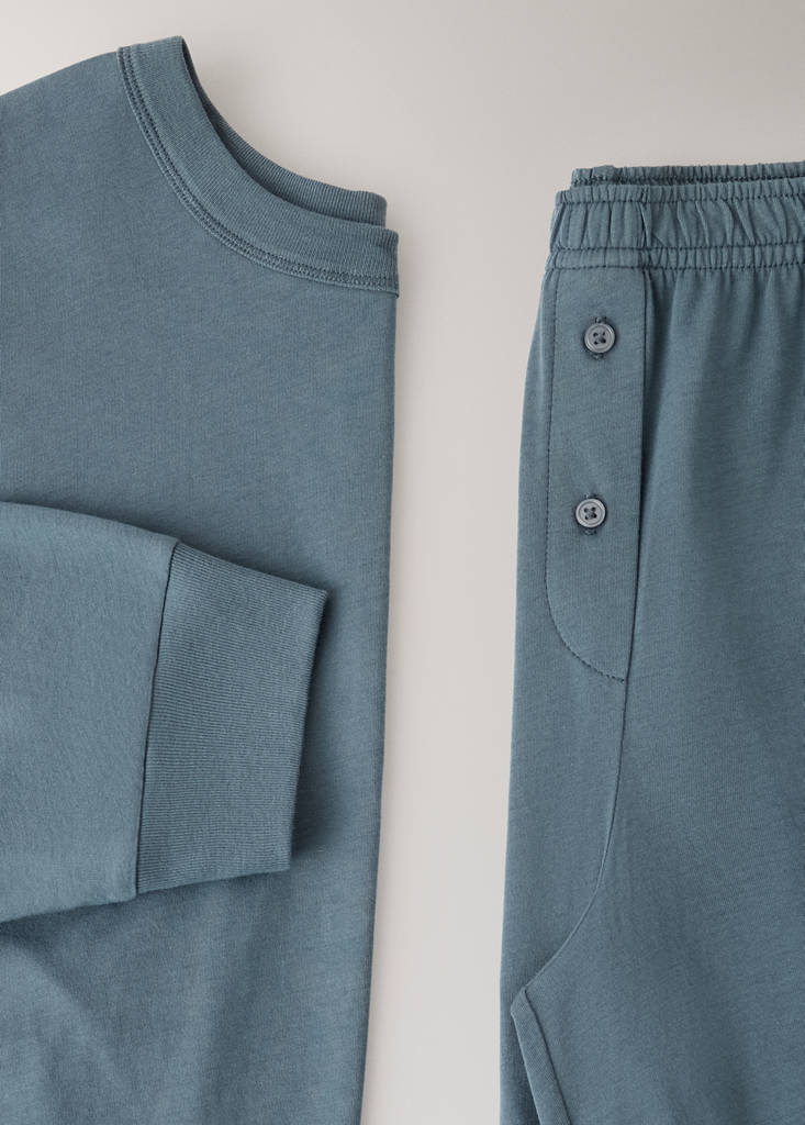 Pyjama bottoms 100% cotton — Blue