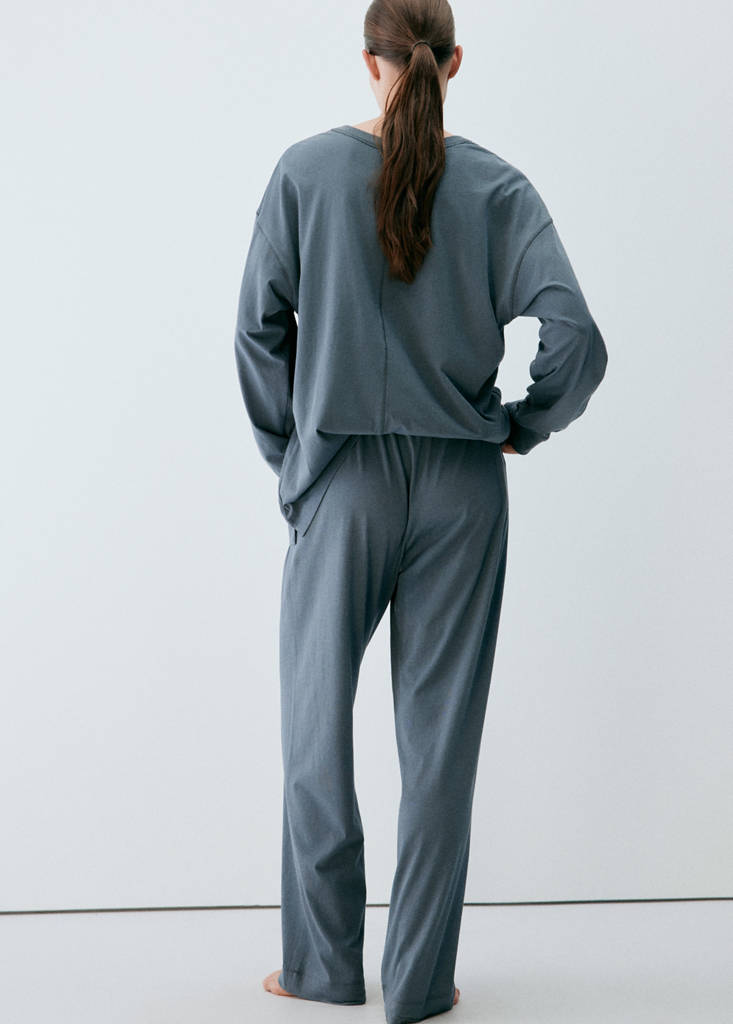 Pyjama bottoms 100% cotton — Blue