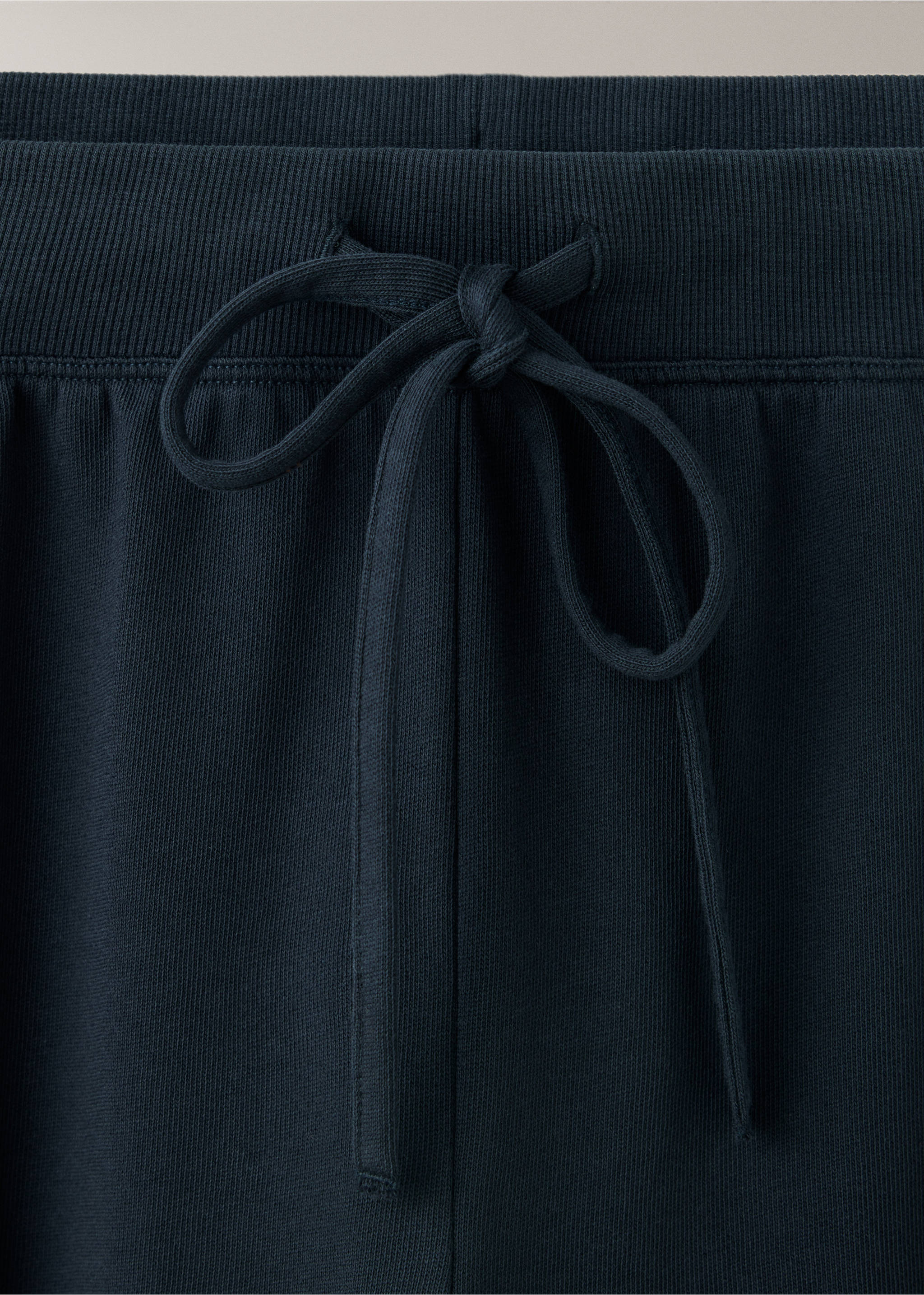 Pantalon de pyjama coton taille élastique - Détail de l'article 8, Bleu marine foncé. Ref: 37062915-00.