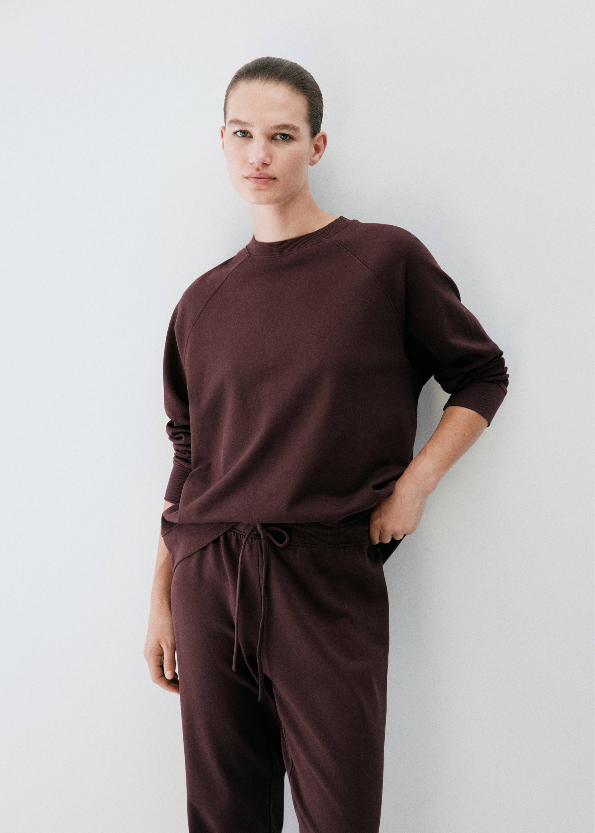 Cotton pyjama trousers with an elasticated waistband - Details of the article 1