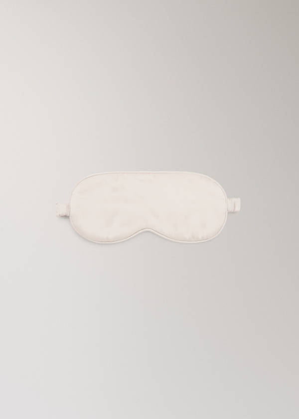 100% silk eye mask — Light/Pastel Grey