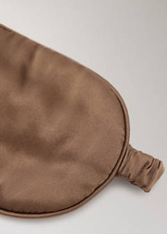 100% silk eye mask — Brown 2