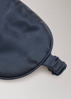 100% silk eye mask — Navy 2