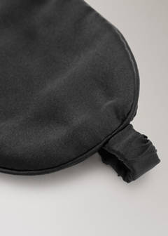 100% silk eye mask — Black 2