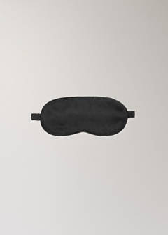 100% silk eye mask — Black 1
