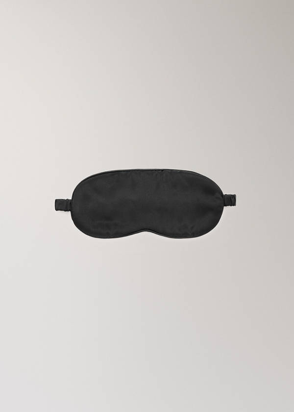 100% silk eye mask — Black