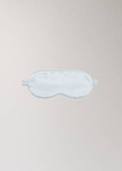 100% silk eye mask — Silver 1