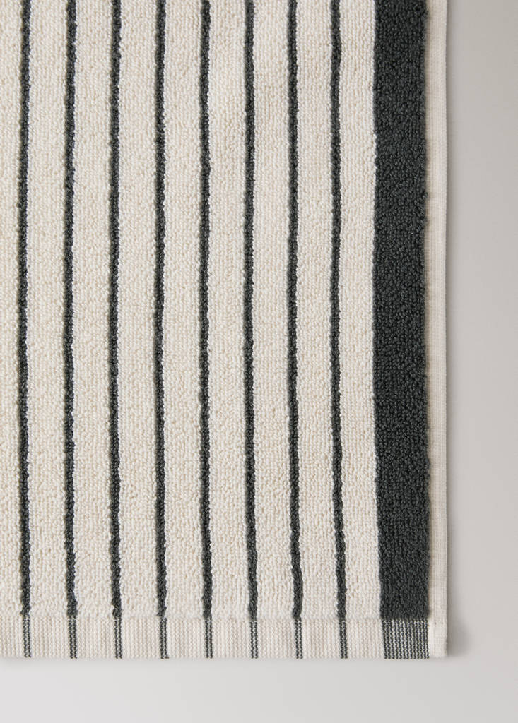 100% cotton striped bath rug - thumbnail 8
