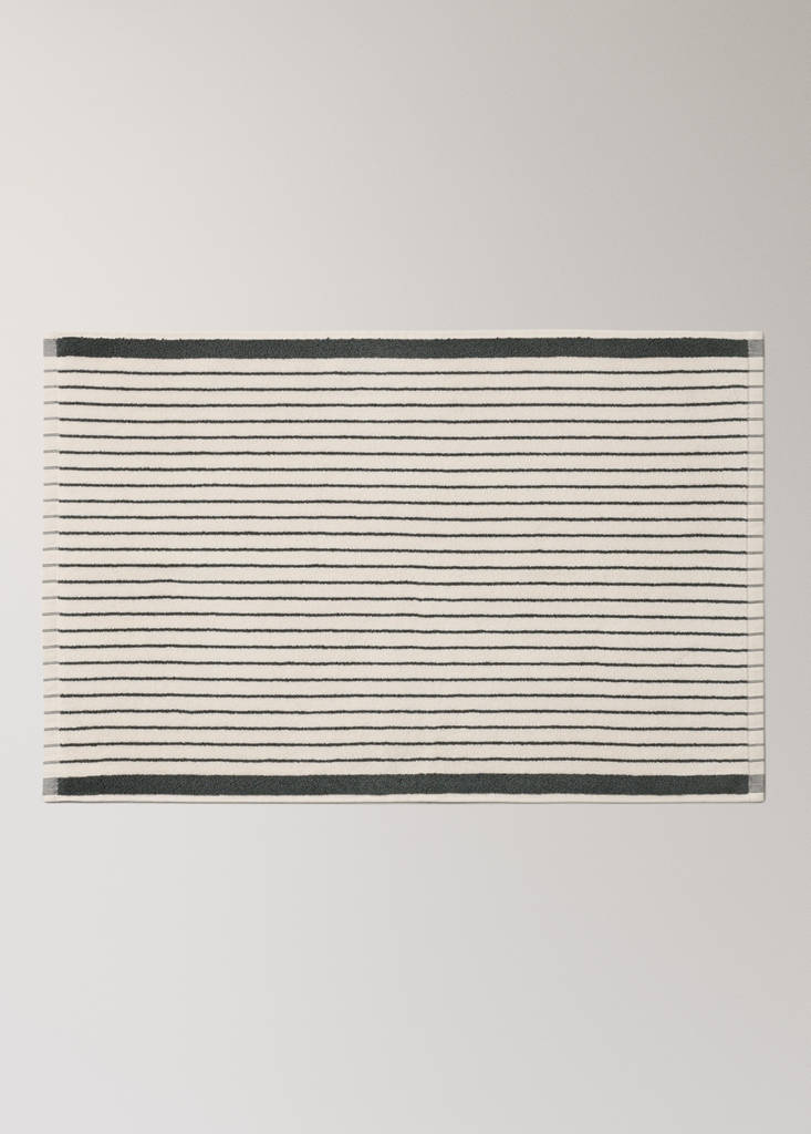 100% cotton striped bath rug - thumbnail 6