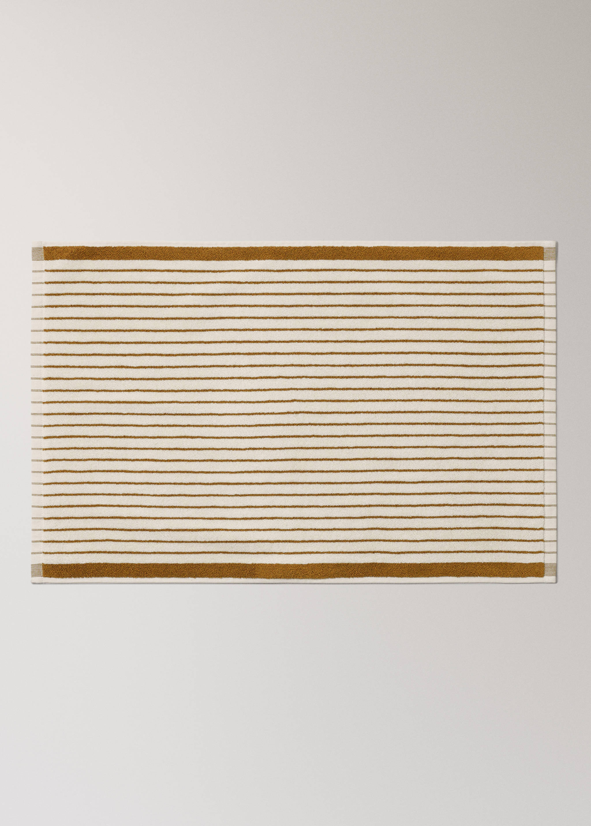 100% cotton striped bath mat - Article without model