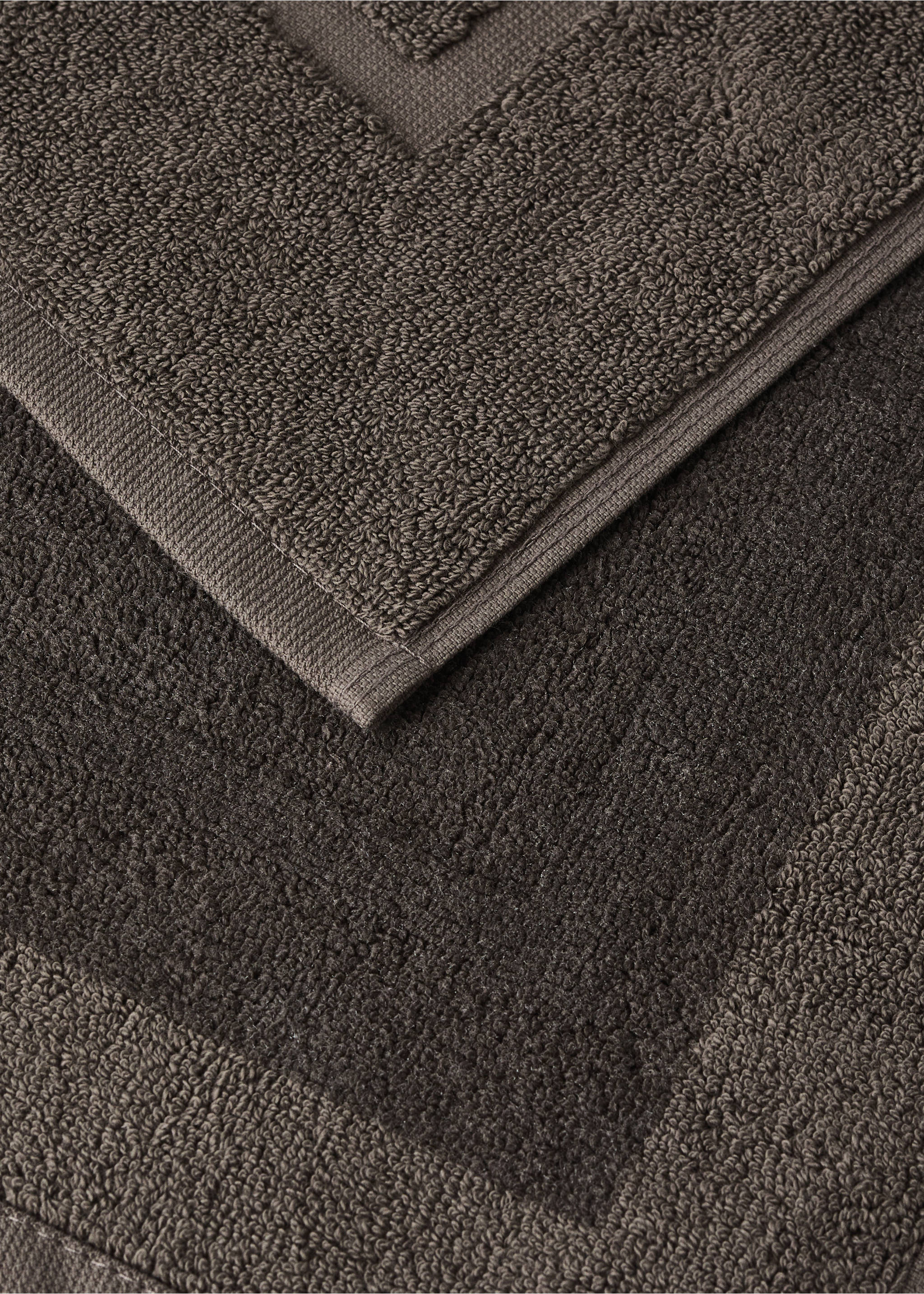Antislip badmat van 100% katoen - Detail van het artikel 2, Koffie. Ref: 37062932-00.