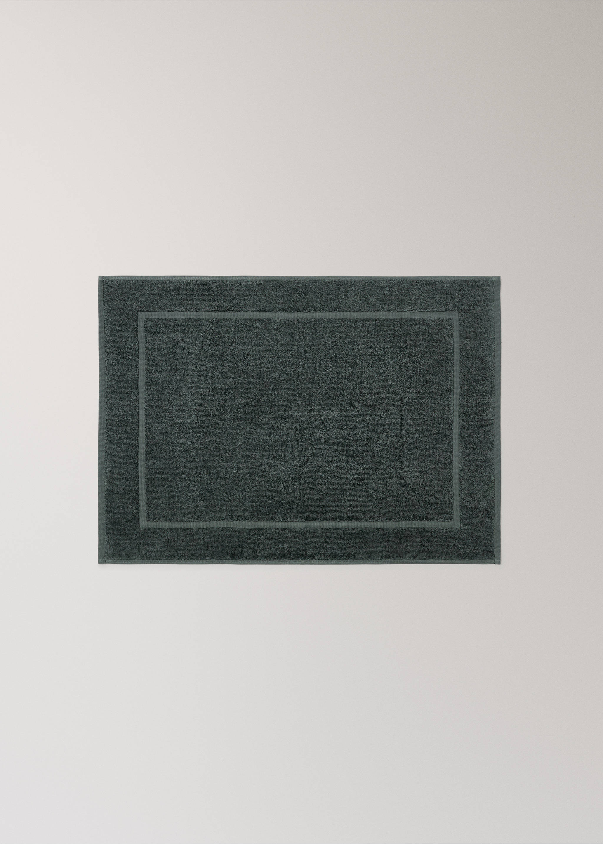 100% cotton anti-slip bath mat - Article without model, Petrol Blue. Ref: 37062932-00.
