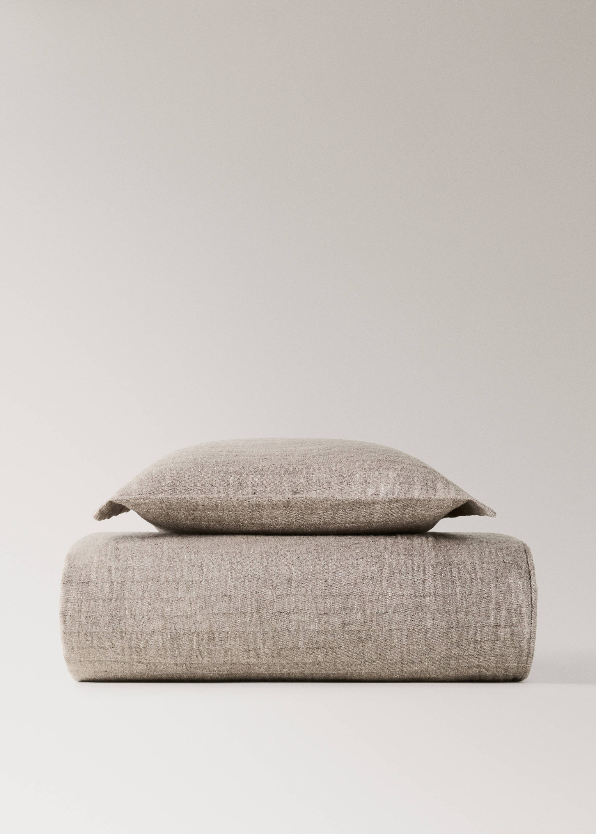 Premium quality linen and wool blend bedspread for 135/140/150 cm beds - Details of the article 2