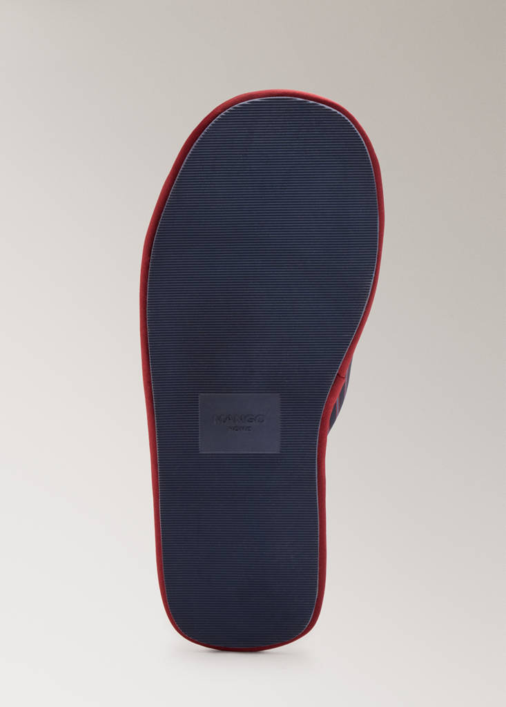 Printed satin spade — Navy