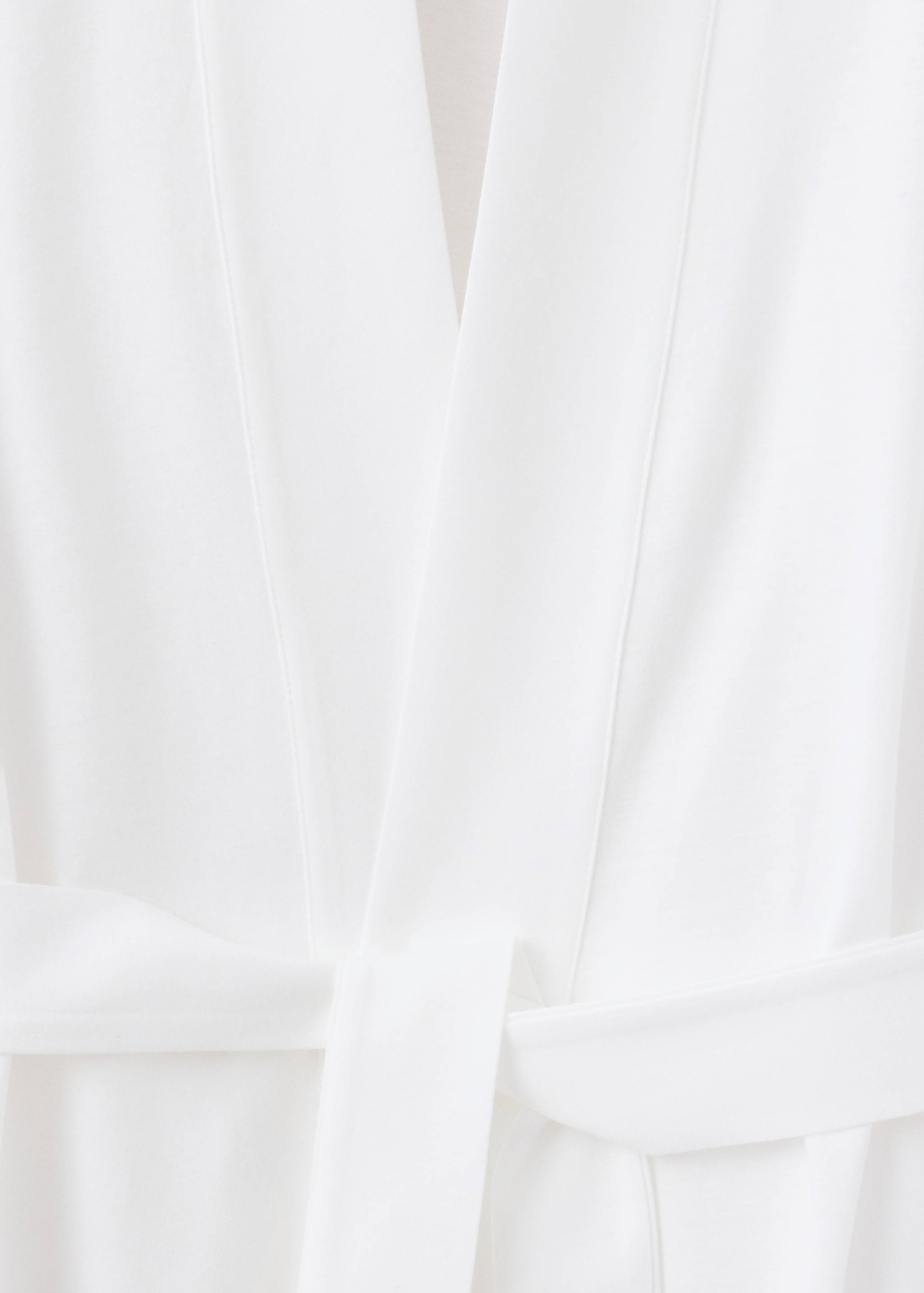 Cotton robe with lace - Details of the article 8