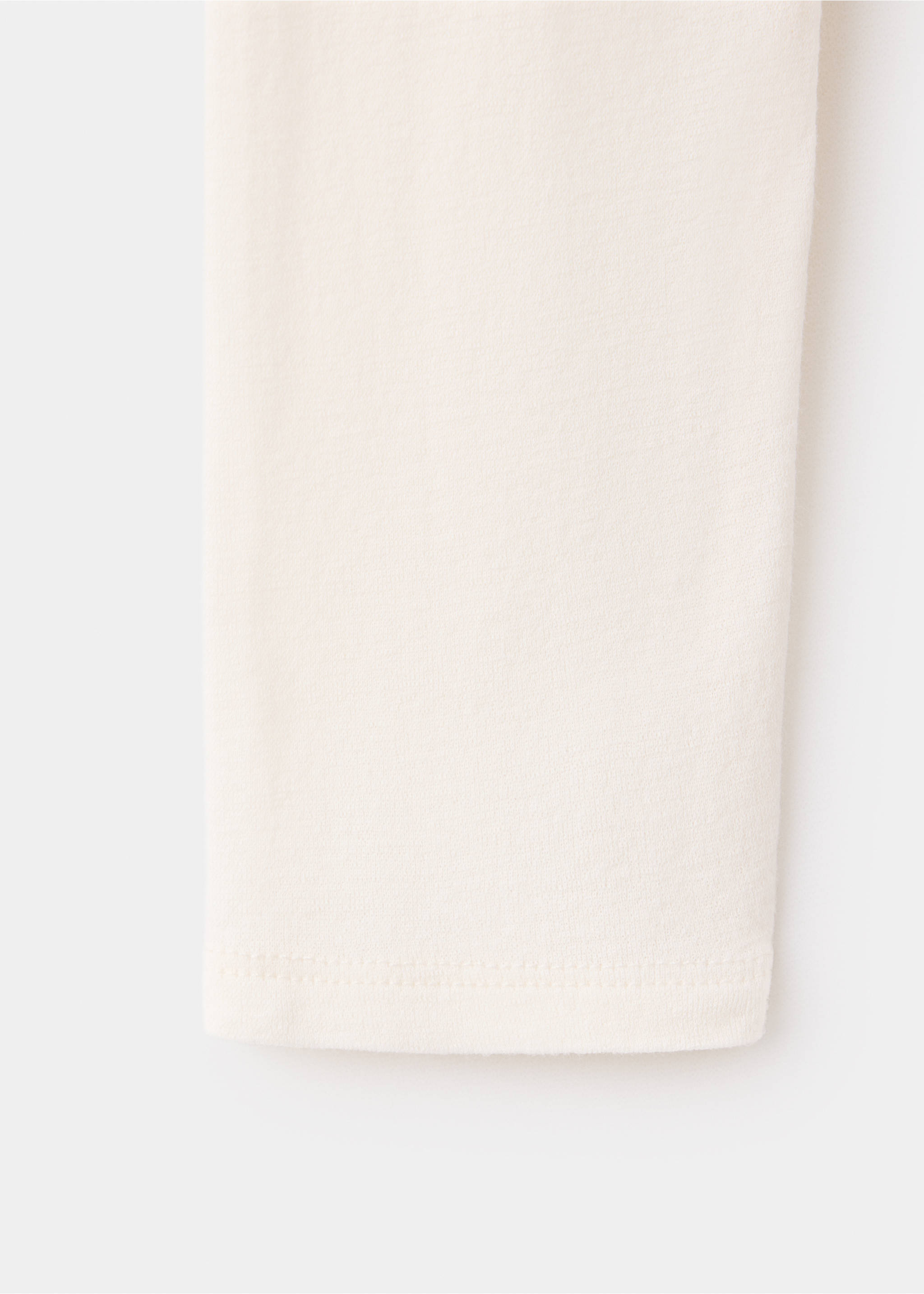 Camiseta pijama 100% algodón - Detalle del artículo 0, Blanco marfil. Ref: 37062938-00.