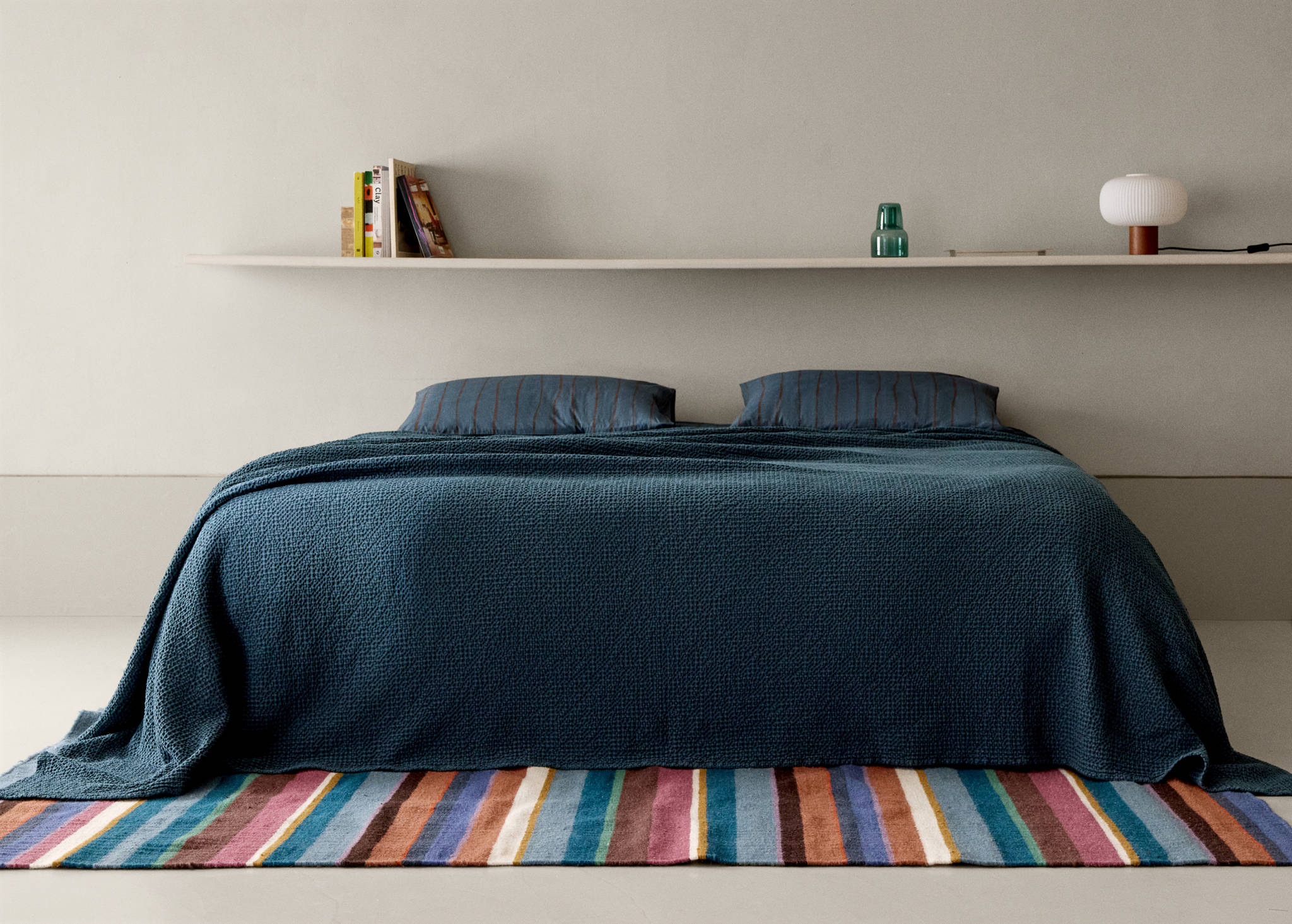 Garment dyed cotton bedspread Bed 180/200 cm - Panoramic plane