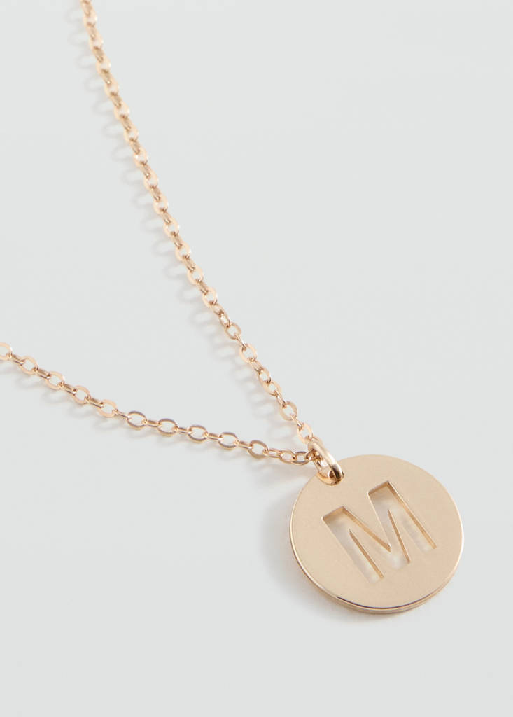 Letter Pendant Necklace — Gold