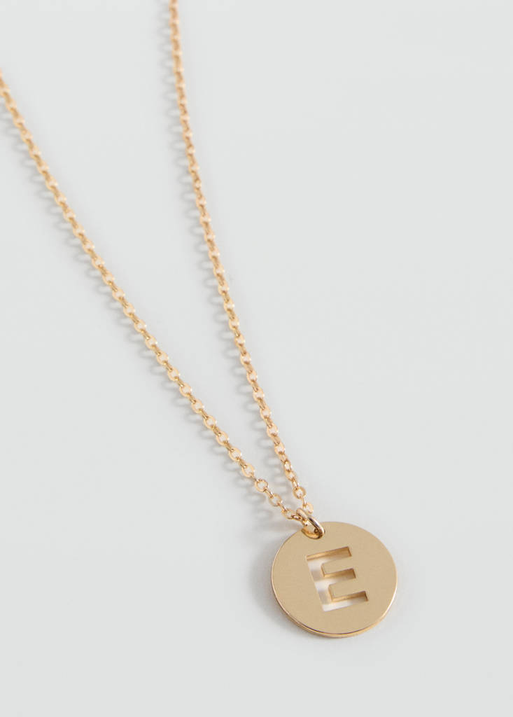 Letter Pendant Necklace — Gold