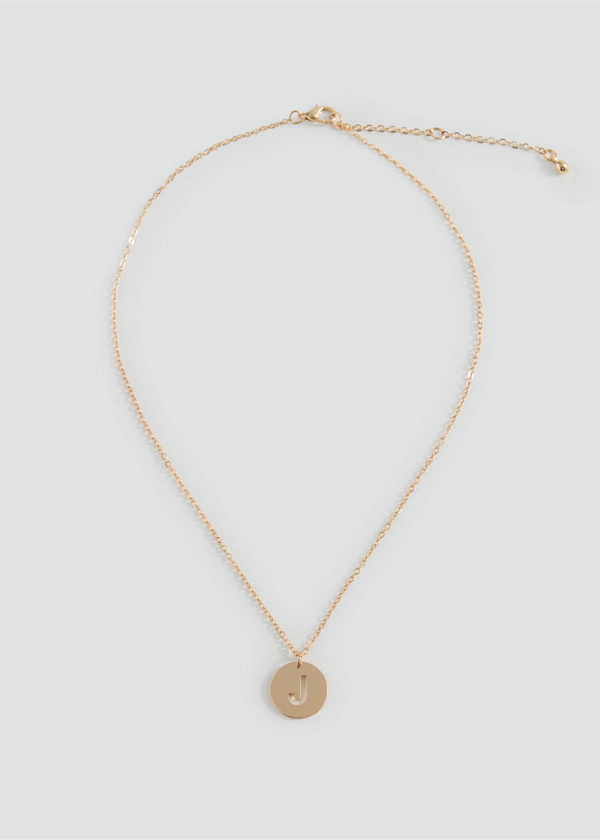 Letter Pendant Necklace - Article without model, Gold. Ref: 37062949-00.
