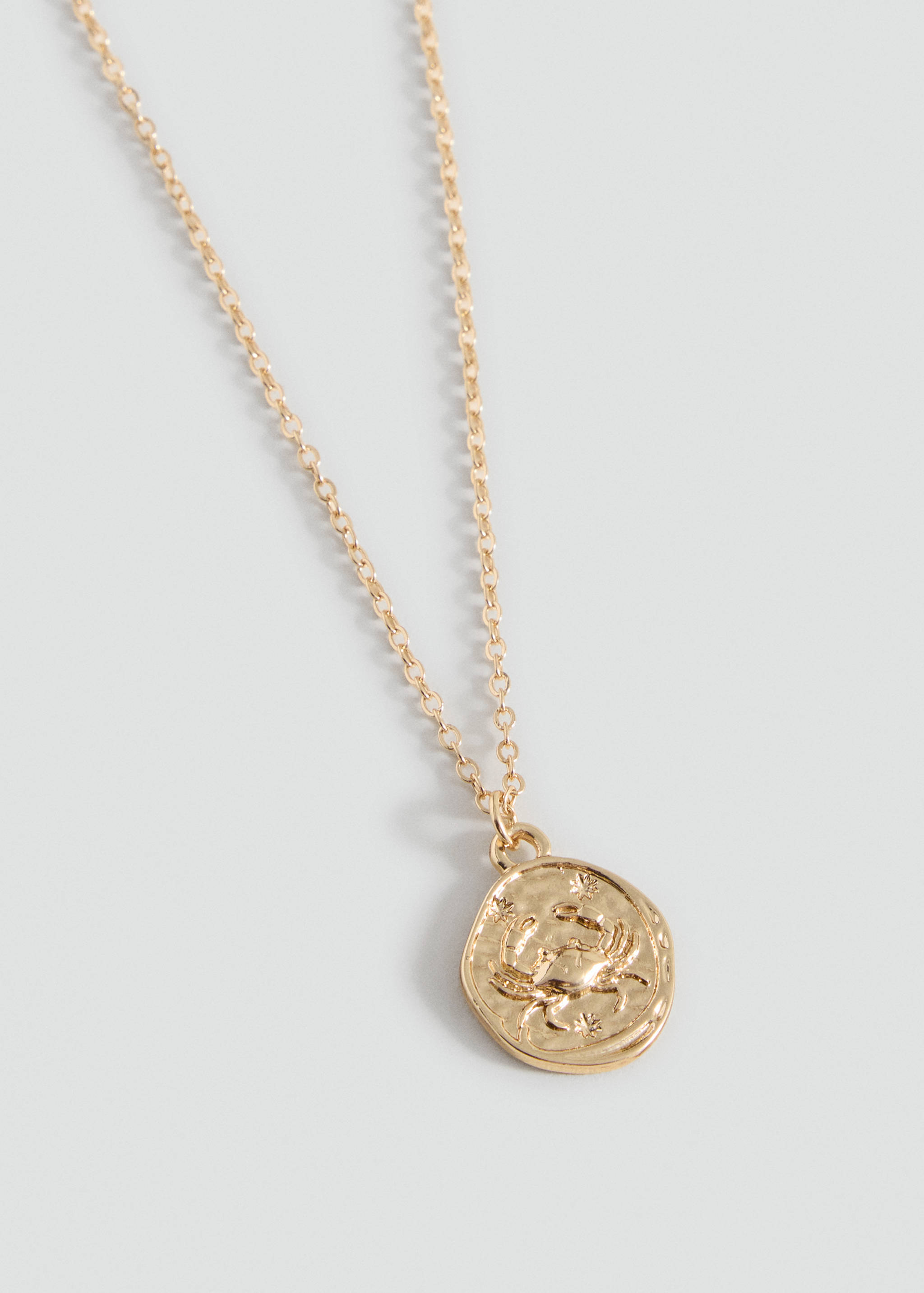 Cancer zodiac necklace - Medium plane