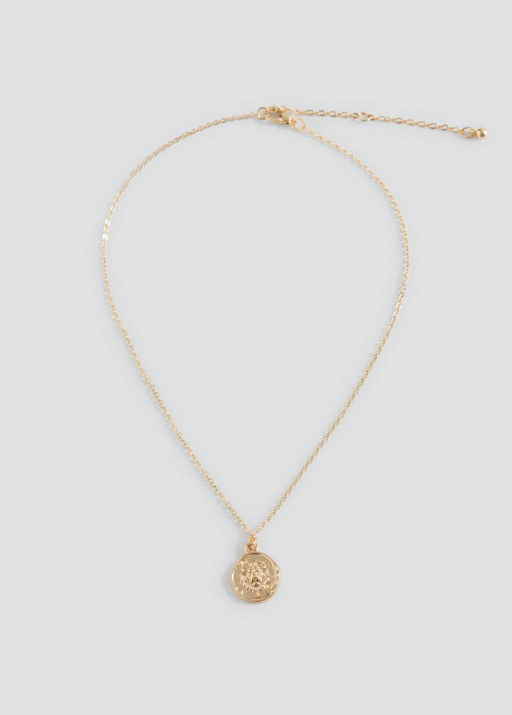 Leo horoscope pendant necklace — Gold