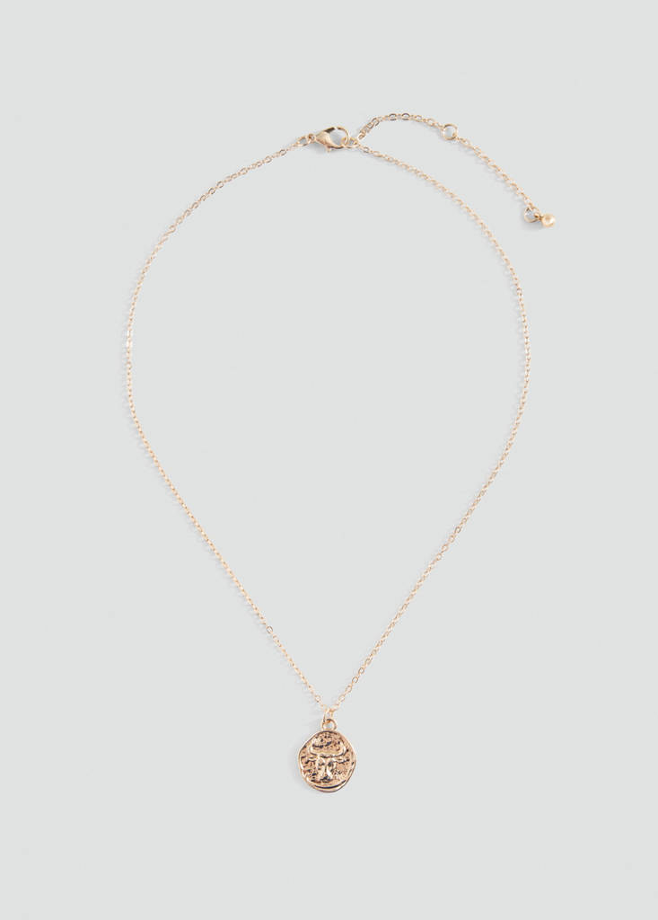 Taurus horoscope pendant necklace — Gold