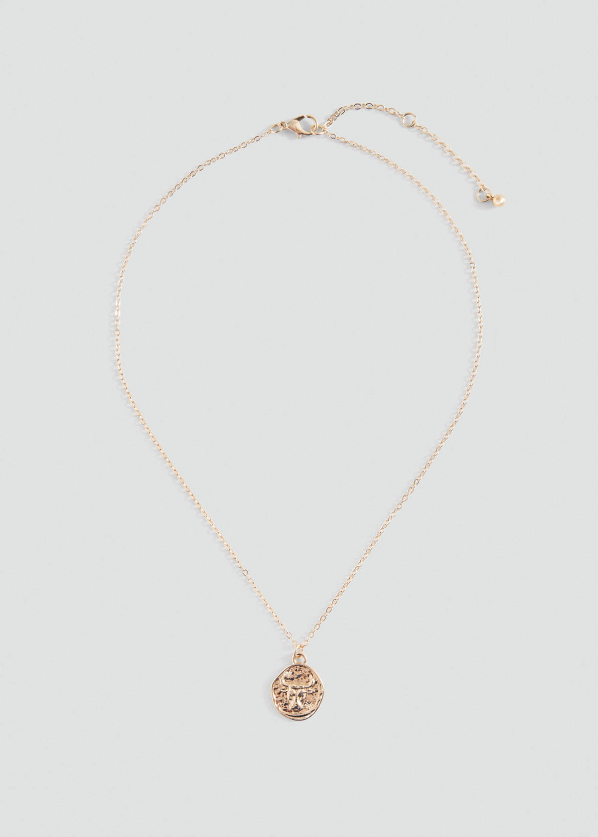 Taurus horoscope pendant necklace — Gold